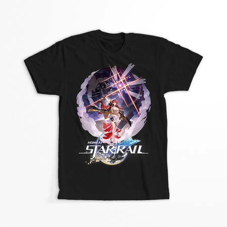 Koszulka  Czarna - Honkai Star Rail  - Himeko WYBIERZ KOLOR KOSZULKI I FASON