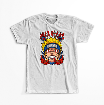 Koszulka Biała Naruto / Boruto - WYBIERZ KOLOR KOSZULKI I FASON