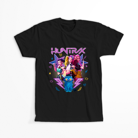 Koszulka Czarna KPop Demon Hunters WYBIERZ KOLOR KOSZULKI I FASON