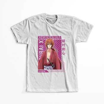 Koszulka Biała Rurouni Kenshin WYBIERZ KOLOR KOSZULKI I FASON
