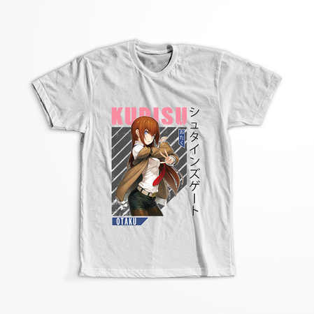 Koszulka Biała - Steins;Gate - WYBIERZ KOLOR KOSZULKI I FASON