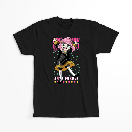 Koszulka Czarna Spy X Family - WYBIERZ KOLOR KOSZULKI I FASON