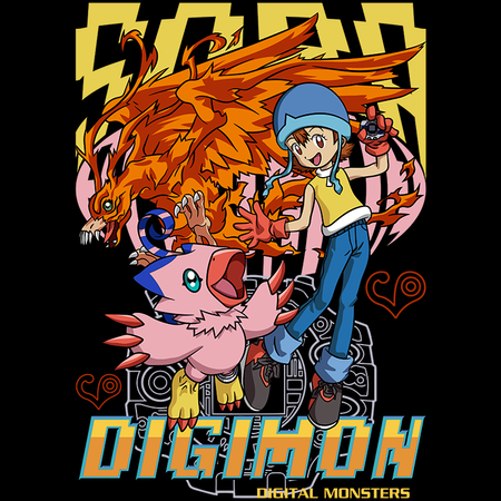 Koszulka Biała - Digimon - WYBIERZ KOLOR KOSZULKI I FASON