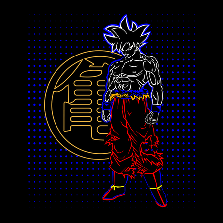 Koszulka Czarna Dragon Ball - WYBIERZ KOLOR KOSZULKI I FASON