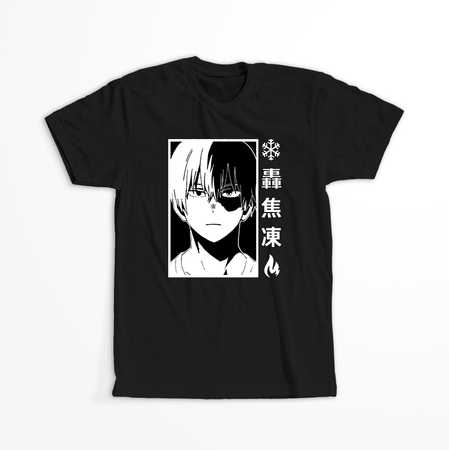 Koszulka Czarna My Hero Academia / Akademia bohaterów - WYBIERZ KOLOR KOSZULKI I FASON