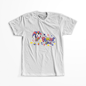 Koszulka Biała The Amazing Digital Circus / Obłędny Cyfrowy Cyrk - WYBIERZ KOLOR KOSZULKI I FASON