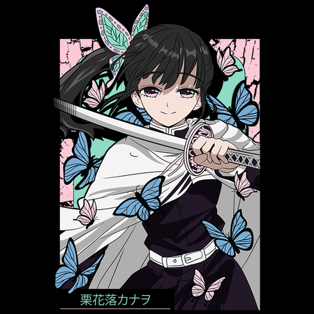 Koszulka Biała Demon Slayer / Kimetsu no Yaiba / Miecz zabójcy demonów - WYBIERZ KOLOR KOSZULKI I FASON