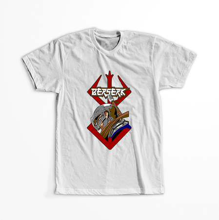 Koszulka Biała - Berserk - WYBIERZ KOLOR KOSZULKI I FASON