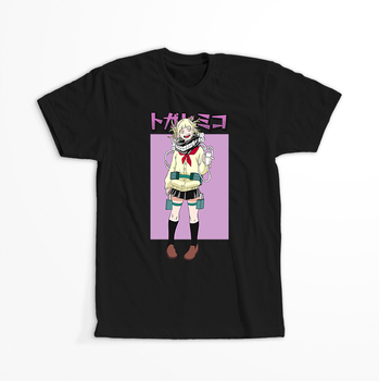 Koszulka Czarna My Hero Academia / Akademia bohaterów - WYBIERZ KOLOR KOSZULKI I FASON