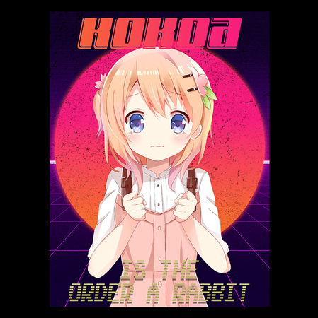 Koszulka Czarna - Is the Order a Rabbit? - WYBIERZ KOLOR KOSZULKI I FASON