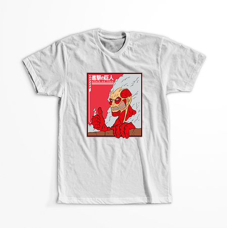 Koszulka Biała Attack on titan WYBIERZ KOLOR KOSZULKI I FASON