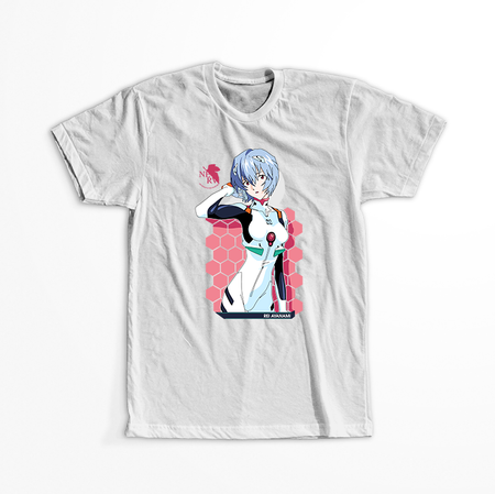 Koszulka Biała Neon Genesis Evangelion - WYBIERZ KOLOR KOSZULKI I FASON