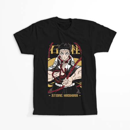 Koszulka Czarna Demon Slayer / Kimetsu no Yaiba / Miecz zabójcy demonów - WYBIERZ KOLOR KOSZULKI I FASON