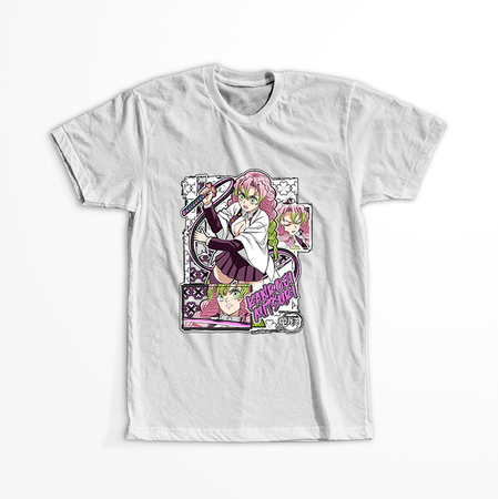 Koszulka Biała Demon Slayer / Kimetsu no Yaiba / Miecz zabójcy demonów - WYBIERZ KOLOR KOSZULKI I FASON