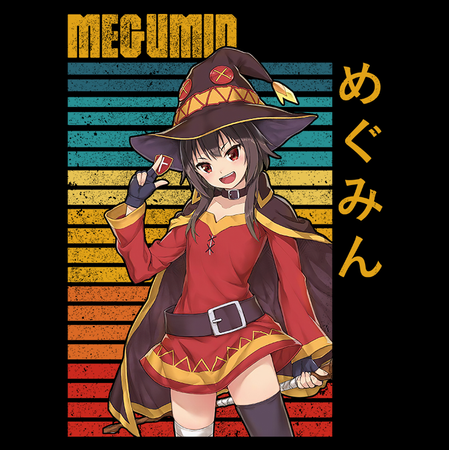 Koszulka Biała KonoSuba: God's Blessing on This Wonderful World! / Kono Subarashii Sekai ni Shukufuku wo! - WYBIERZ KOLOR KOSZULKI I FASON