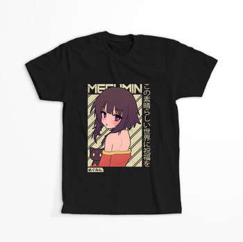 Koszulka Czarna KonoSuba: God's Blessing on This Wonderful World! / Kono Subarashii Sekai ni Shukufuku wo! - WYBIERZ KOLOR KOSZULKI I FASON