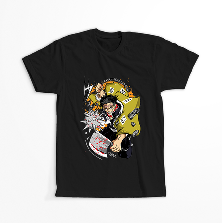 Koszulka Czarna Demon Slayer / Kimetsu no Yaiba / Miecz zabójcy demonów - WYBIERZ KOLOR KOSZULKI I FASON