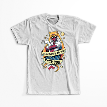 Koszulka Biała - Czarodziejka z księżyca / Sailor Moon - WYBIERZ KOLOR KOSZULKI I FASON