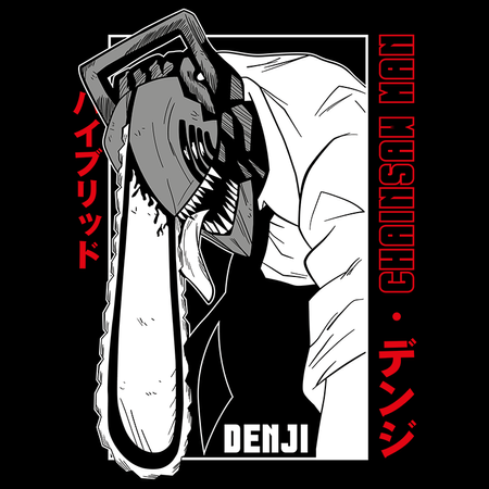 Koszulka Biała Chainsaw Man WYBIERZ KOLOR KOSZULKI I FASON