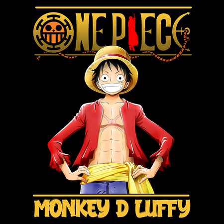 Koszulka Czarna One Piece - WYBIERZ KOLOR KOSZULKI I FASON