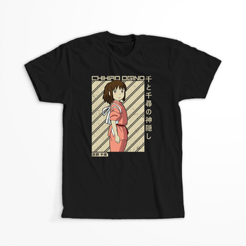 Koszulka Czarna - Spirited Away / W krainie bogów  - WYBIERZ KOLOR KOSZULKI I FASON