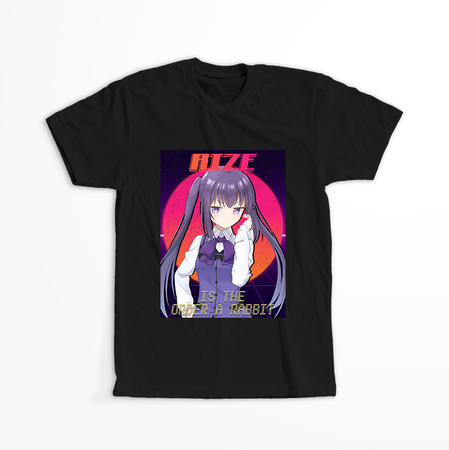 Koszulka Czarna - Is the Order a Rabbit? - WYBIERZ KOLOR KOSZULKI I FASON