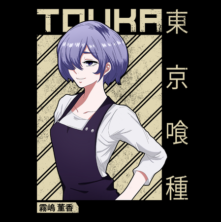 Koszulka Czarna Tokyo Ghoul - WYBIERZ KOLOR KOSZULKI I FASON