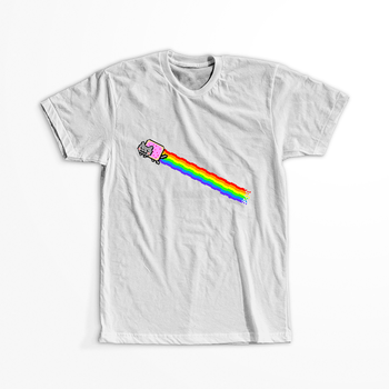 Koszulka Biała NyaNyan WYBIERZ KOLOR KOSZULKI I FASON