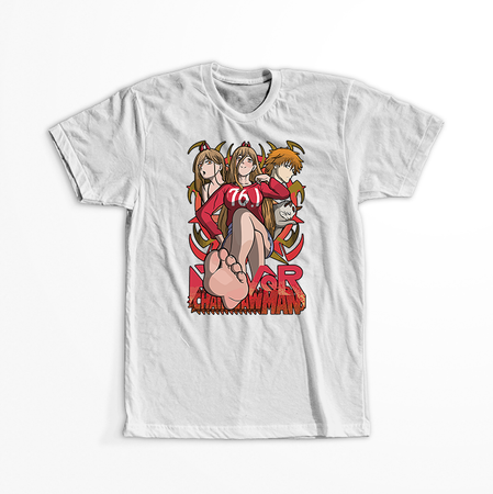 Koszulka Biała  Chainsaw Man WYBIERZ KOLOR KOSZULKI I FASON