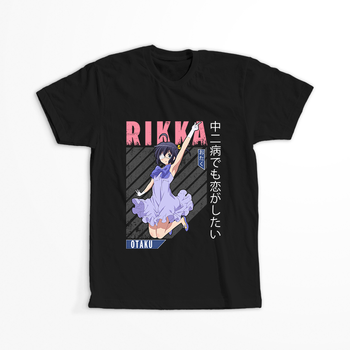 Koszulka Czarna Chuunibyou demo Koi ga Shitai! / Love, Chunibyo & Other Delusions! - WYBIERZ KOLOR KOSZULKI I FASON