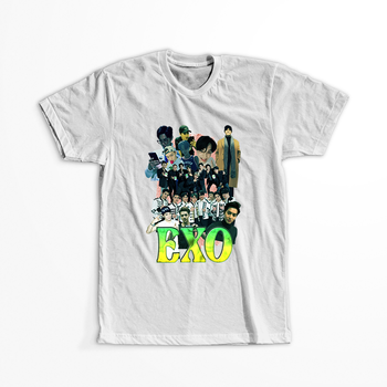 Koszulka Biała - EXO - WYBIERZ KOLOR KOSZULKI I FASON