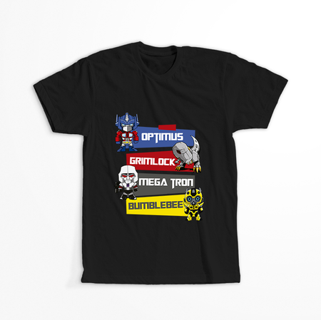 Koszulka Czarna Transformers WYBIERZ KOLOR KOSZULKI I FASON