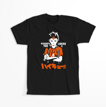 Koszulka Czarna - Haikyuu!!  - WYBIERZ KOLOR KOSZULKI I FASON