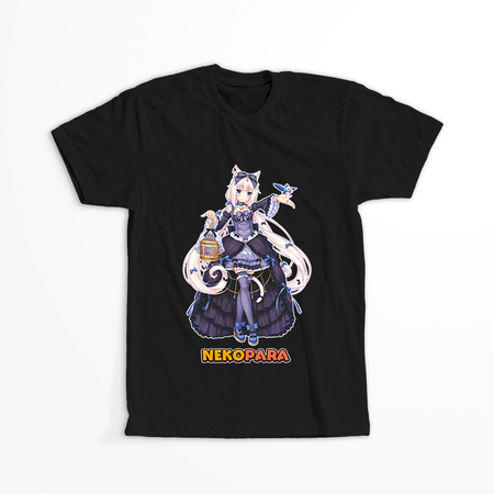 Koszulka Czarna Nekopara - WYBIERZ KOLOR KOSZULKI I FASON