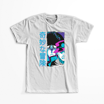 Koszulka Biała JOJO's Bizarre Adventure - WYBIERZ KOLOR KOSZULKI I FASON