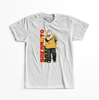 Koszulka Biała Sakamoto Days - WYBIERZ KOLOR KOSZULKI I FASON