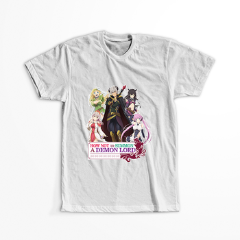 Koszulka Biała Isekai Maou to Shoukan Shoujo Dorei Majutsu - WYBIERZ KOLOR KOSZULKI I FASON