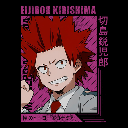 Koszulka Czarna My Hero Academia / Akademia bohaterów - WYBIERZ KOLOR KOSZULKI I FASON