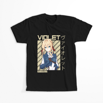 Koszulka Czarna Violet Evergarden WYBIERZ KOLOR KOSZULKI I FASON