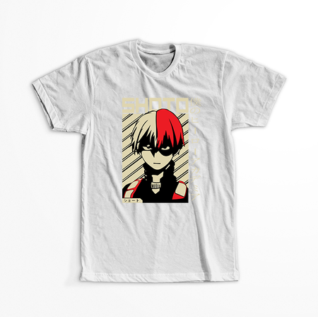 Koszulka Biała My Hero Academia / Akademia bohaterów - WYBIERZ KOLOR KOSZULKI I FASON