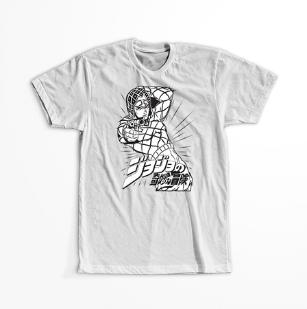 Koszulka Biała JOJO's Bizarre Adventure - WYBIERZ KOLOR KOSZULKI I FASON