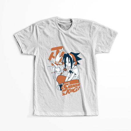 Koszulka Biała Shaman King WYBIERZ KOLOR KOSZULKI I FASON