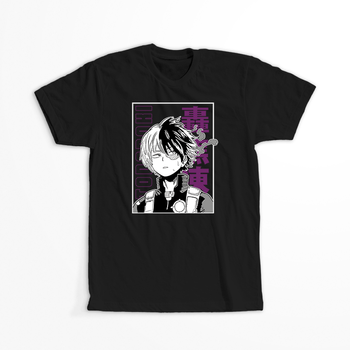 Koszulka Czarna My Hero Academia / Akademia bohaterów - WYBIERZ KOLOR KOSZULKI I FASON