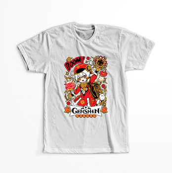 Koszulka Biała Genshin Impact - Klee - WYBIERZ KOLOR