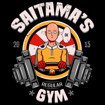 Koszulka Biała One-Punch Man - WYBIERZ KOLOR KOSZULKI I FASON