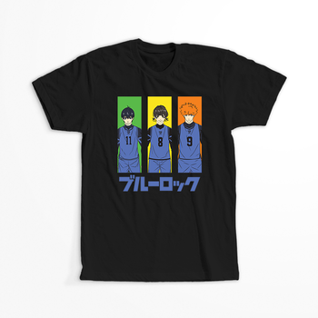 Koszulka Czarna - Blue Lock - WYBIERZ KOLOR KOSZULKI I FASON