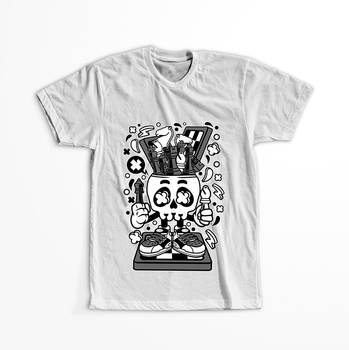 Koszulka Czaszka WYBIERZ KOLOR KOSZULKI I FASON