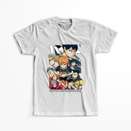 Koszulka Biała - Haikyuu!! - WYBIERZ KOLOR KOSZULKI I FASON