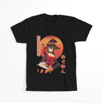 Koszulka Czarna KonoSuba: God's Blessing on This Wonderful World! / Kono Subarashii Sekai ni Shukufuku wo! - WYBIERZ KOLOR KOSZULKI I FASON