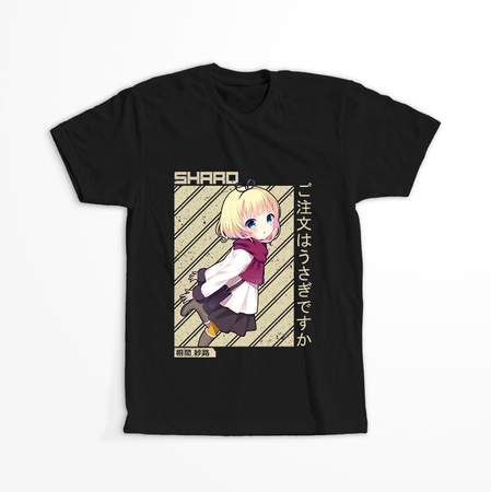 Koszulka Czarna - Is the Order a Rabbit?  - WYBIERZ KOLOR KOSZULKI I FASON